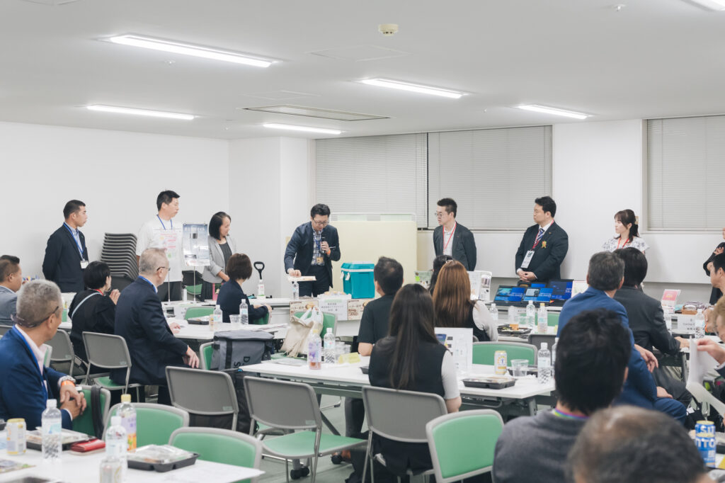 参加企業によるブース出店。業種業態を問わずブースを出店することで認知拡大を狙う